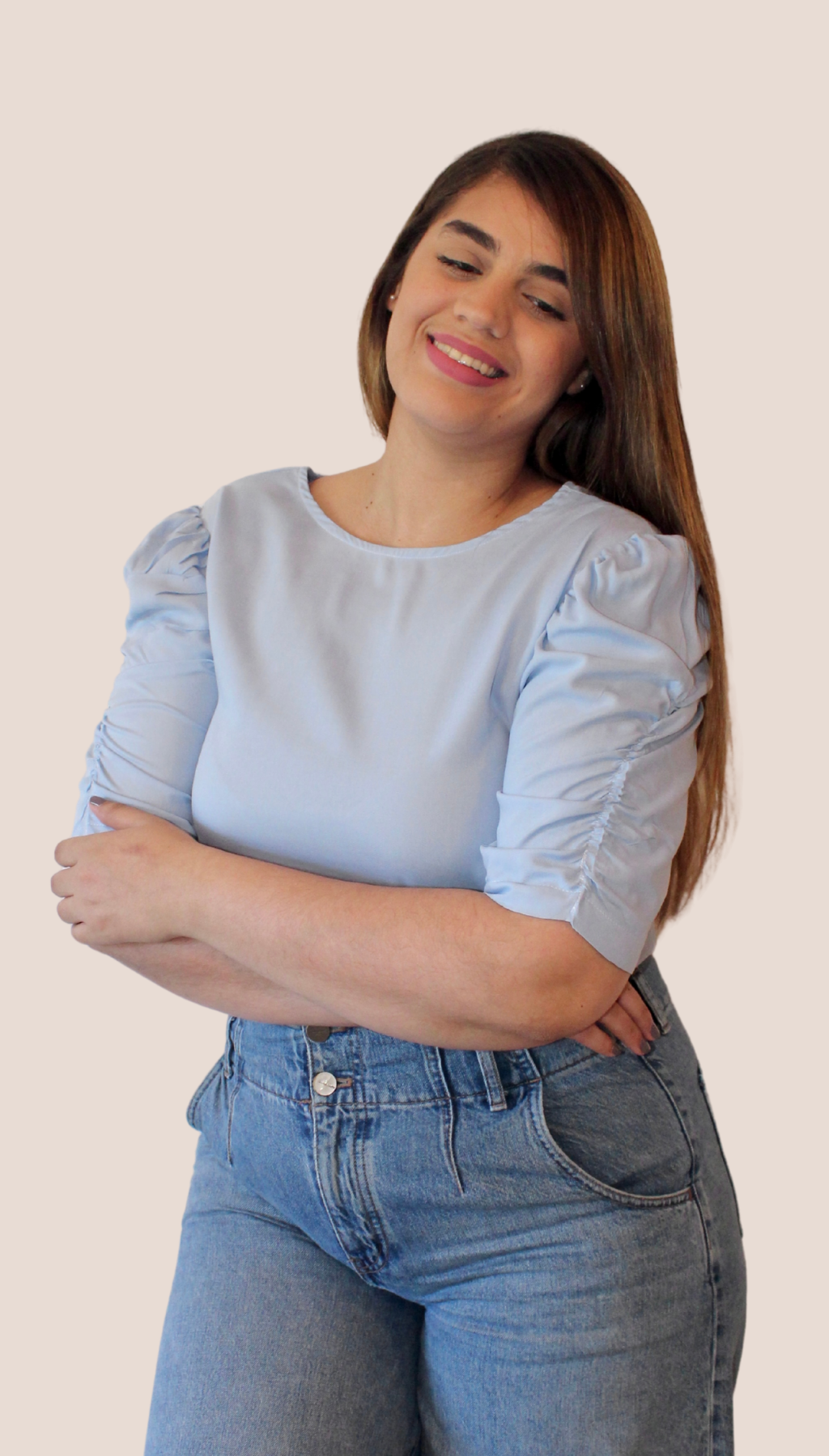 Lule Ruche Blouse