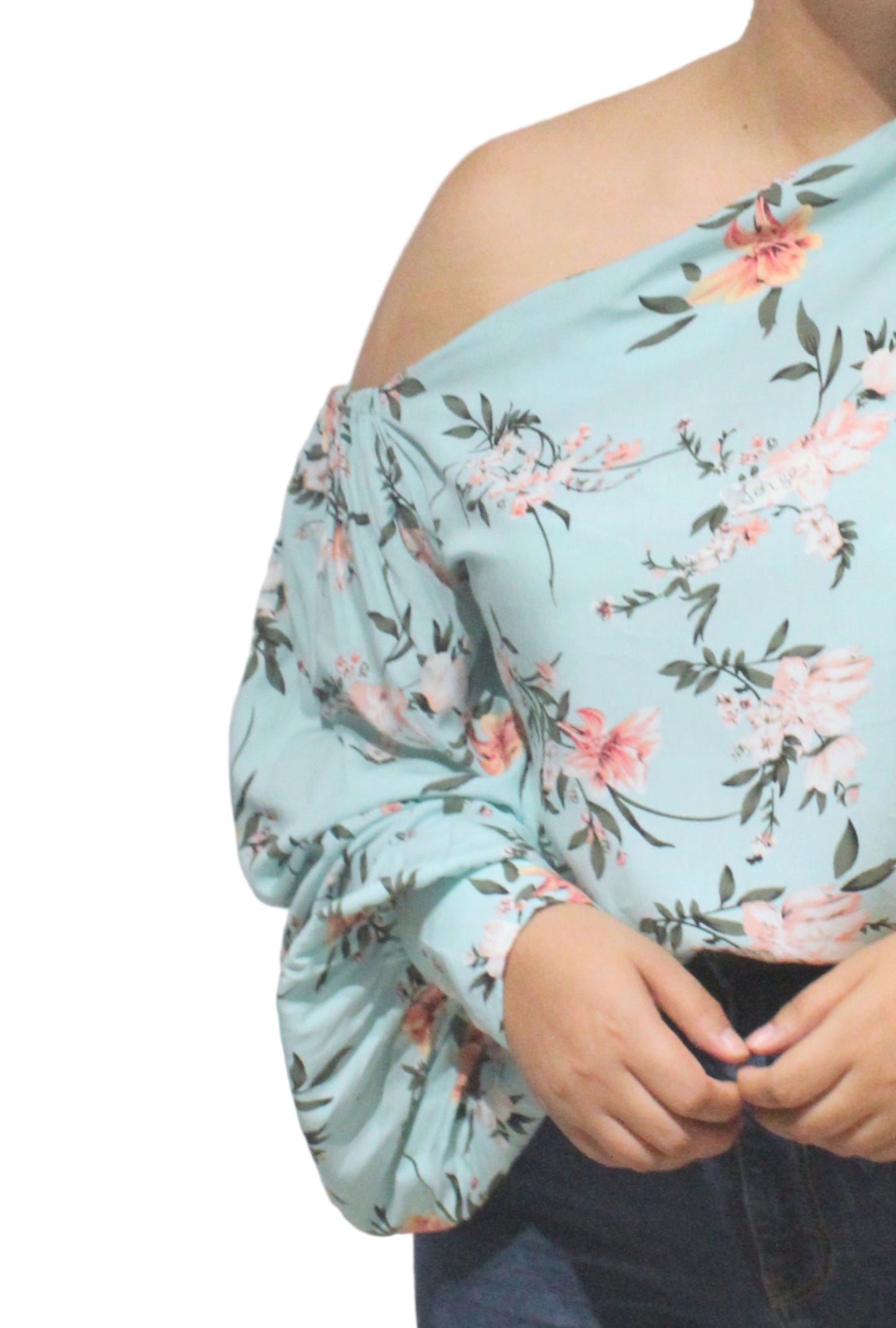 BLUE Blouse asimétrica