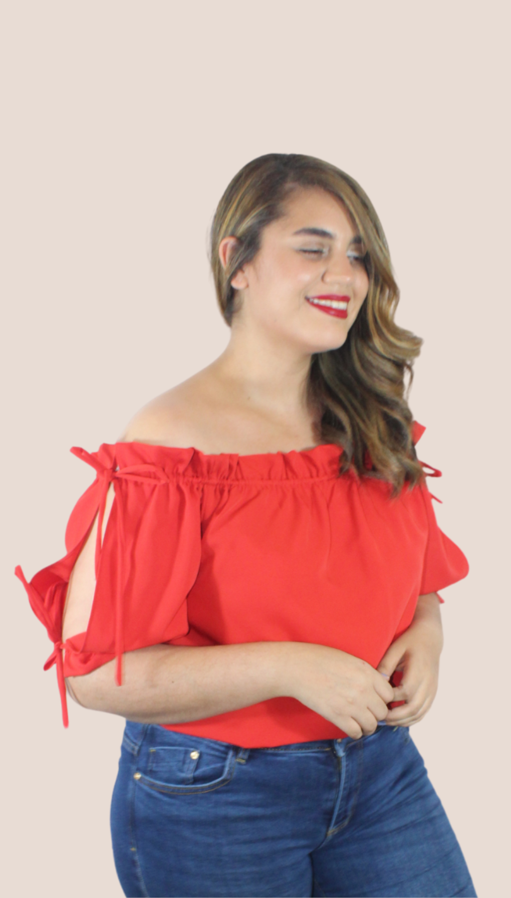 Off Shoulder lazi Blose