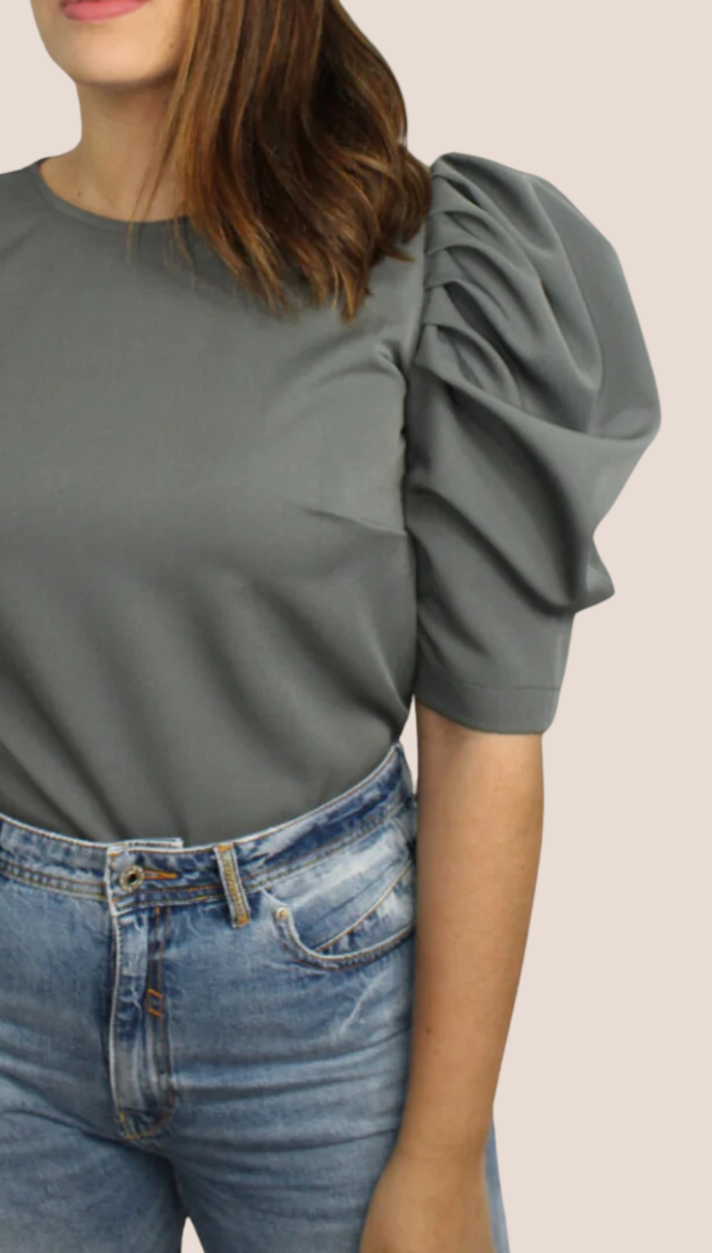 Grey Basic Blouse