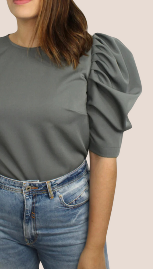 Grey Basic Blouse