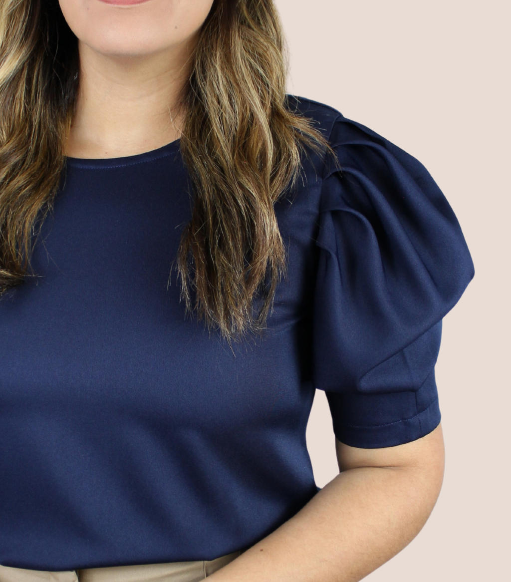 Navy basic Blouse