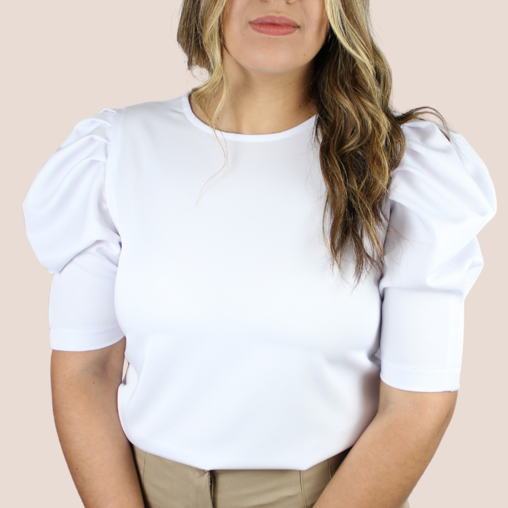 White Basic Blouse