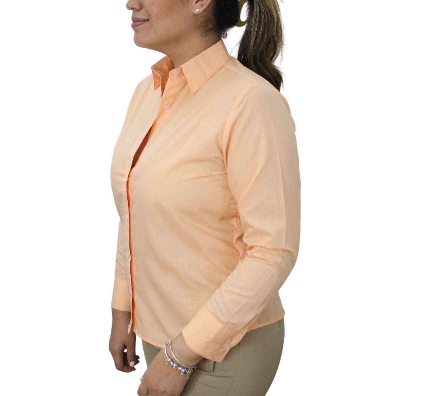 Camisa Salmon Mangas Largas