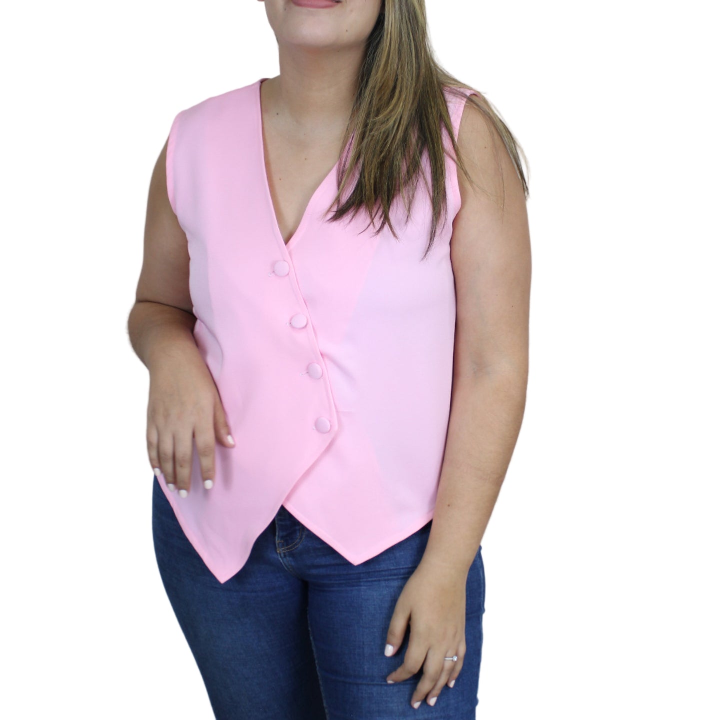Vest Rosado pastel