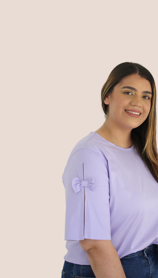 Lazos lila Blouse