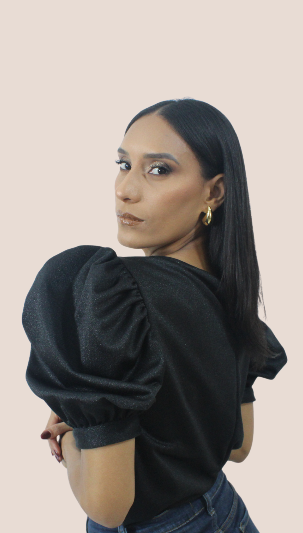 Black Brilli Blouse