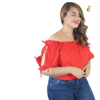 Off Shoulder lazi Blose