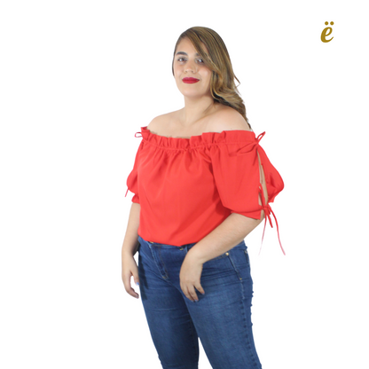 Off Shoulder lazi Blose