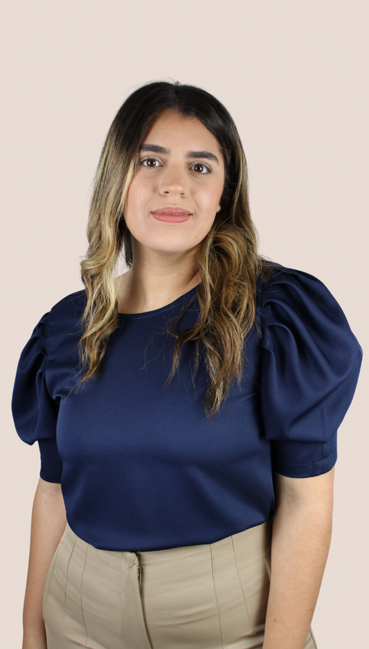 Navy basic Blouse