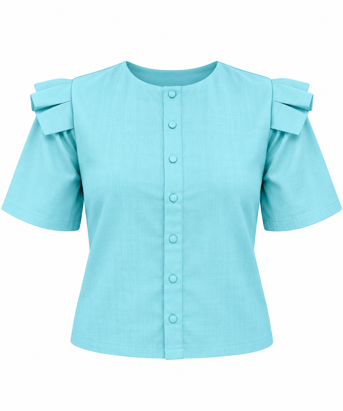 Camisa volante lino/algodon