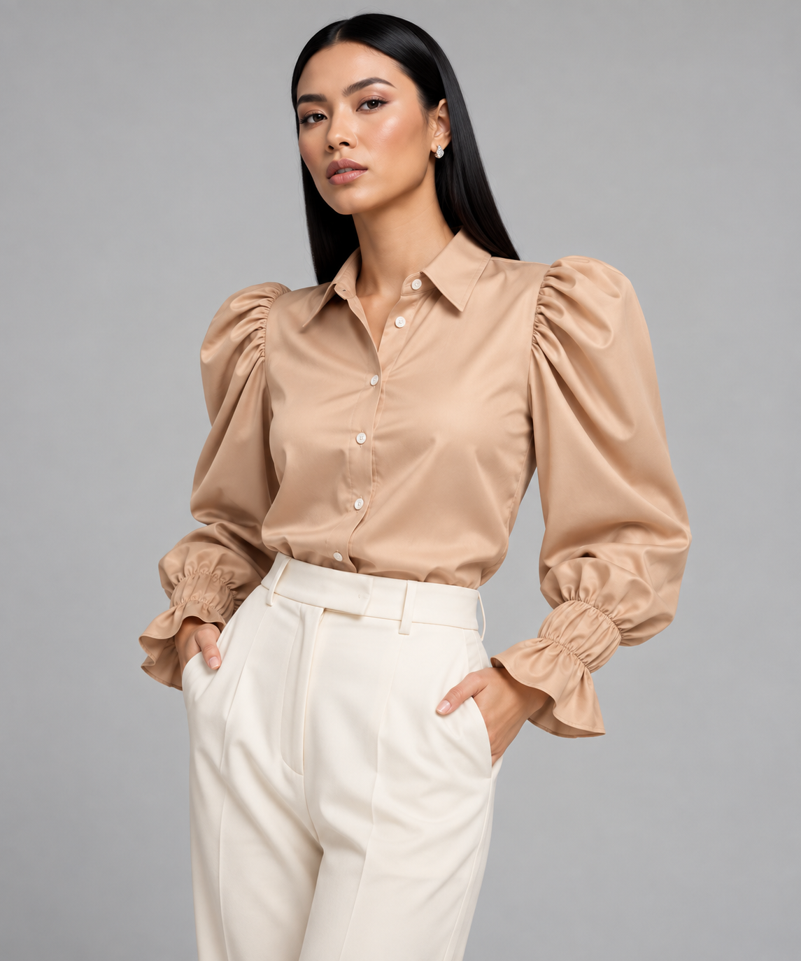 Camisa Vichy Satinada