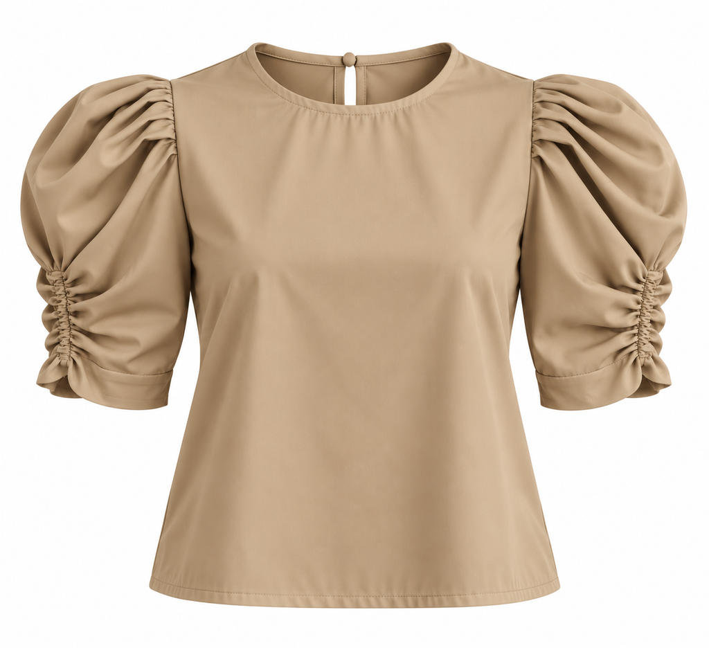 Blusa ruche 3/4