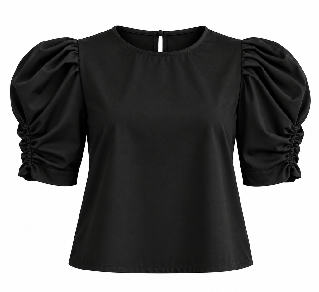 Blusa ruche 3/4