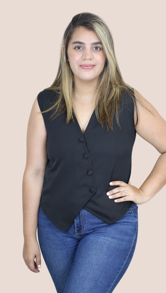 VEST NEGRO BASICO