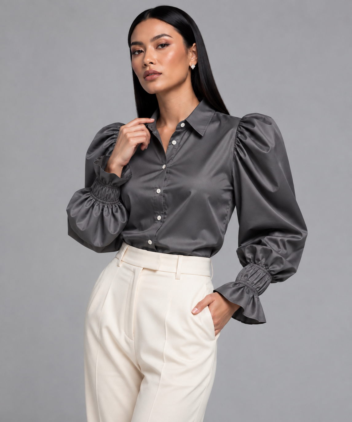 Camisa Vichy Satinada