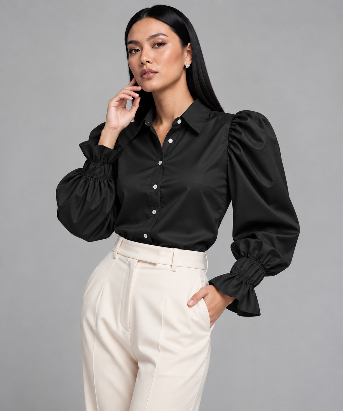 Camisa Vichy Satinada