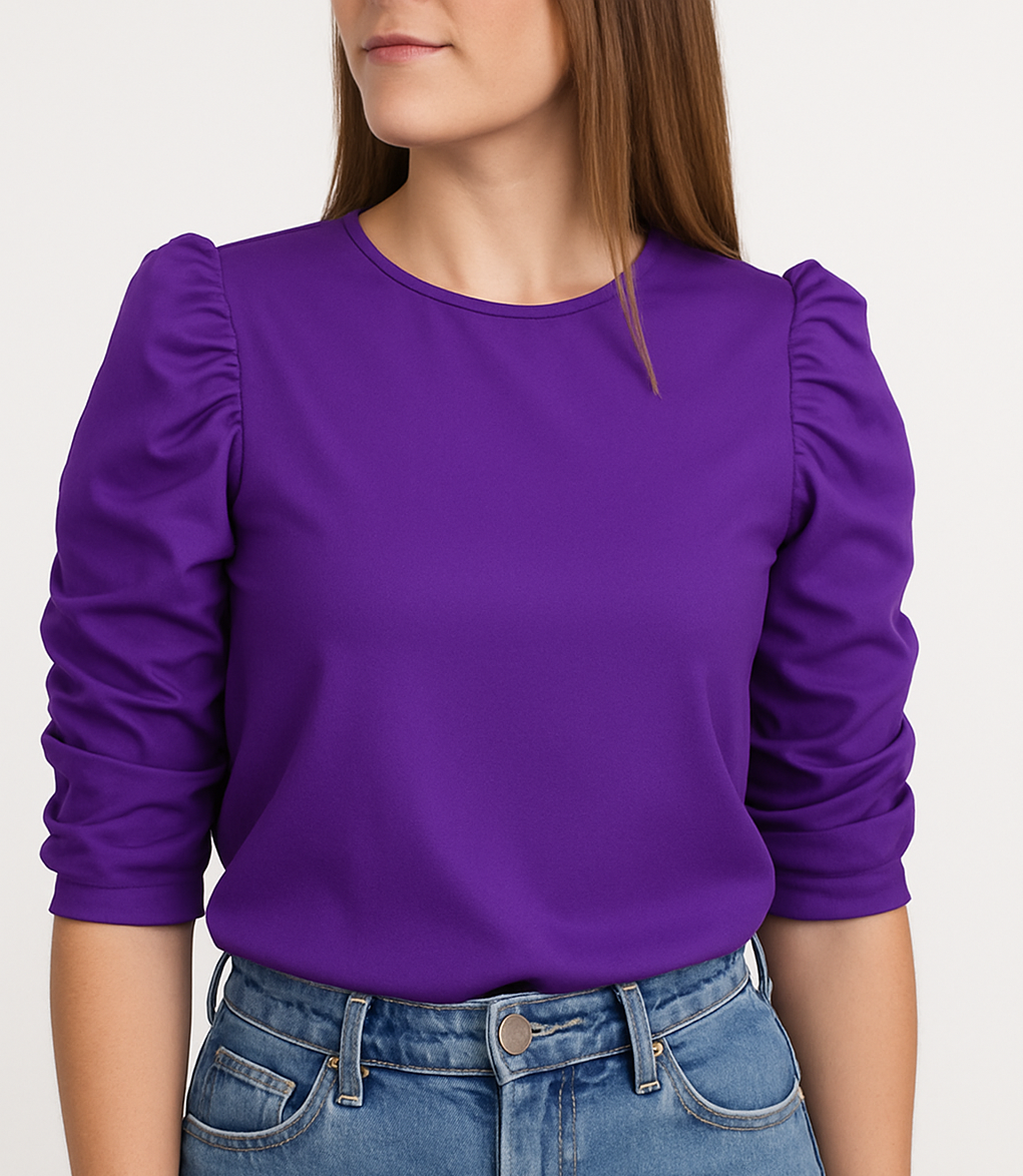 RUCHE BASIC IN PÚRPURA