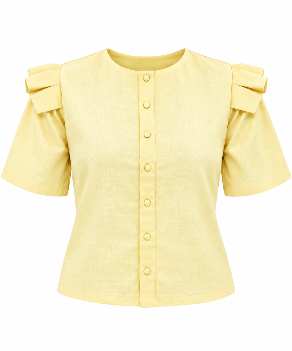 Camisa volante Lino/algodon
