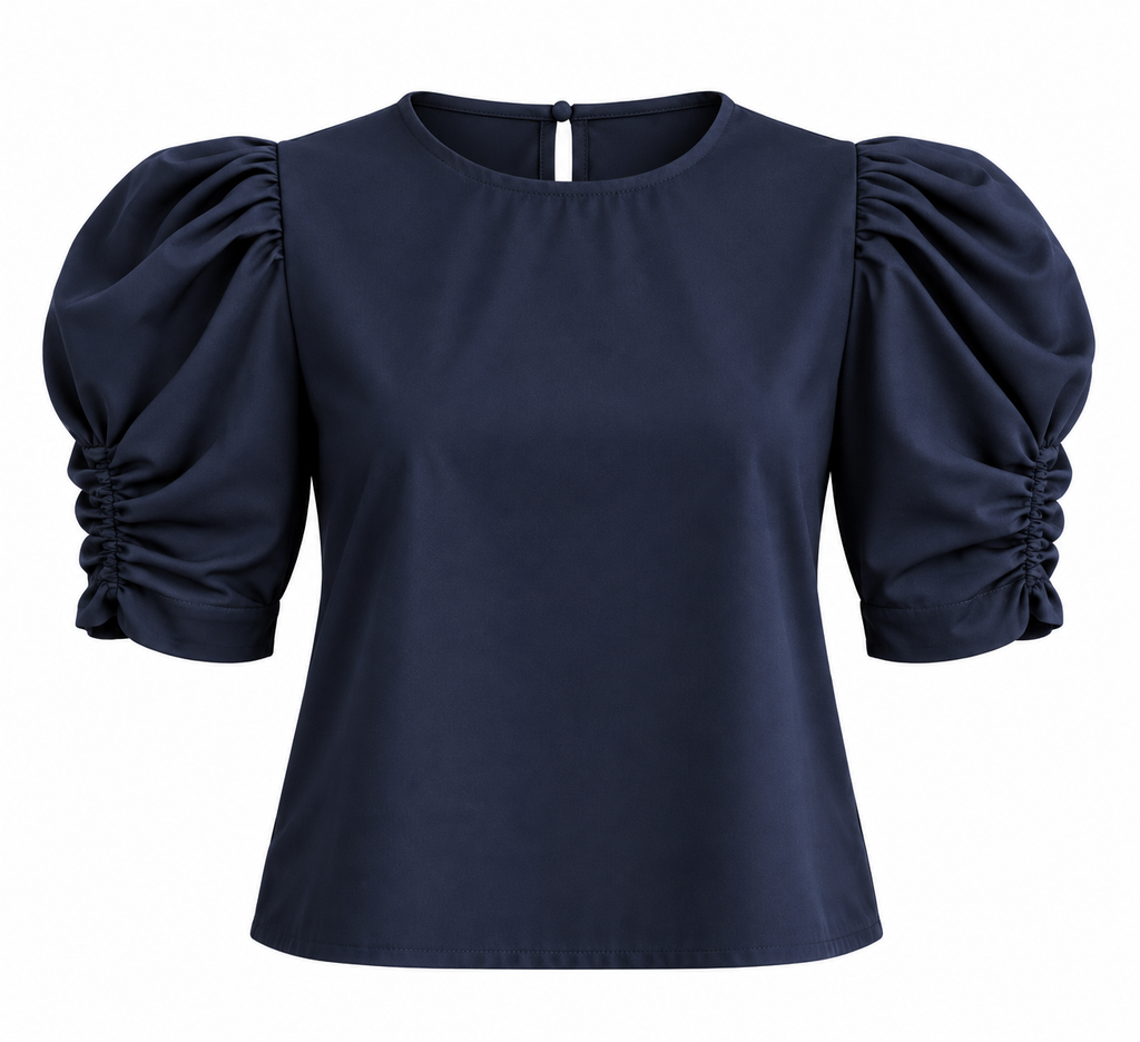 Blusa ruche 3/4