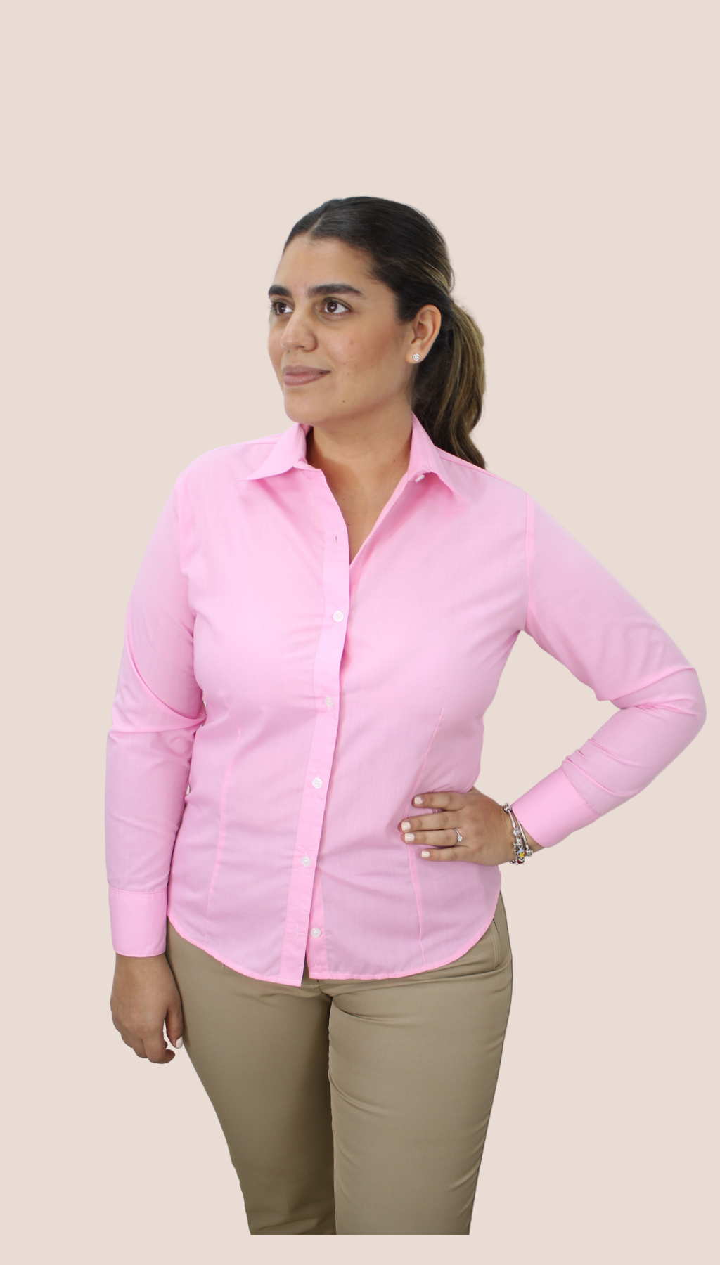 BabyPink Camisa Mangas Largas