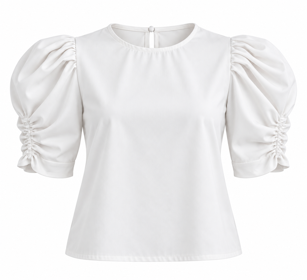 Blusa ruche 3/4