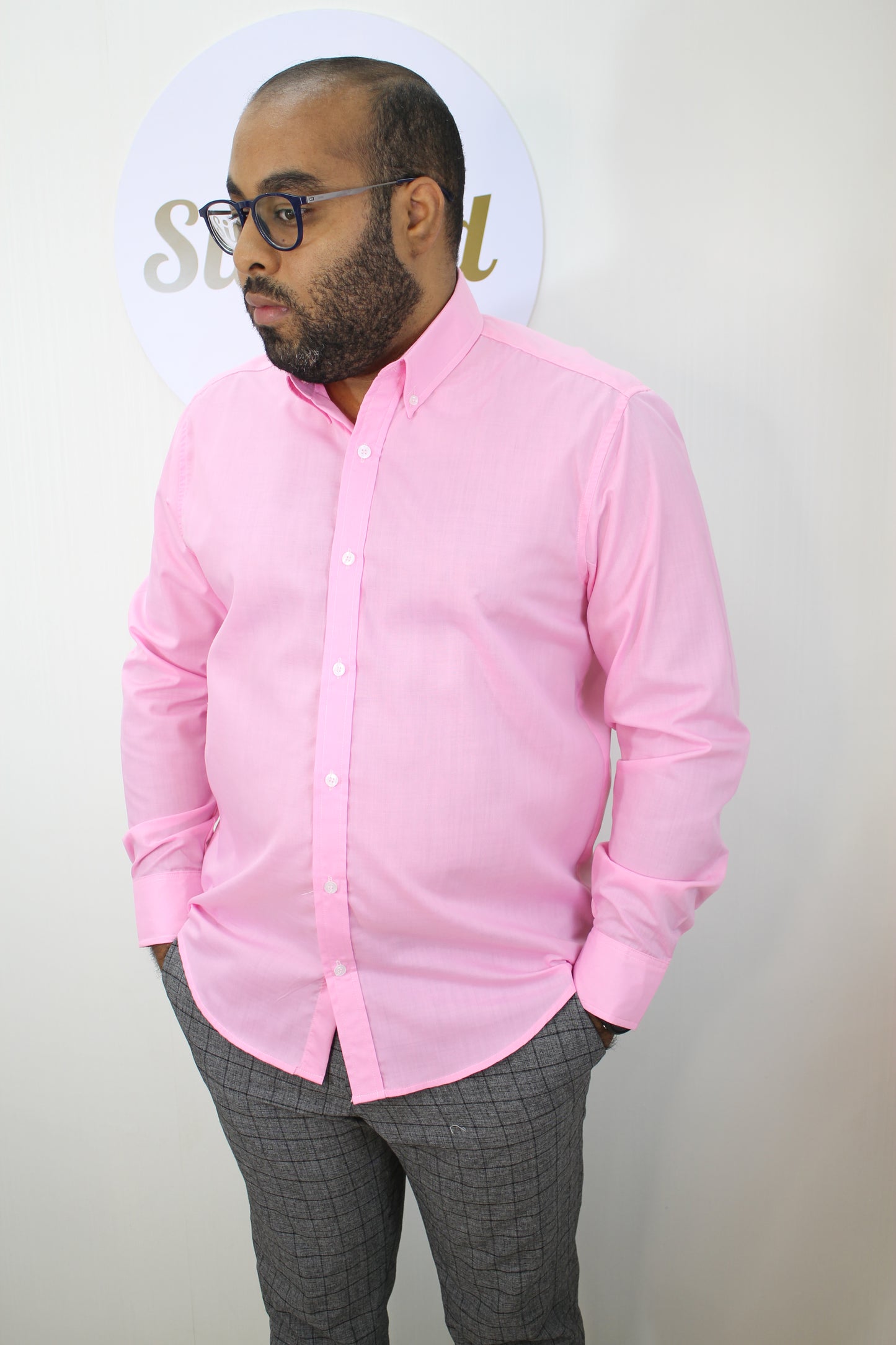 Camisa Algodon Rosado