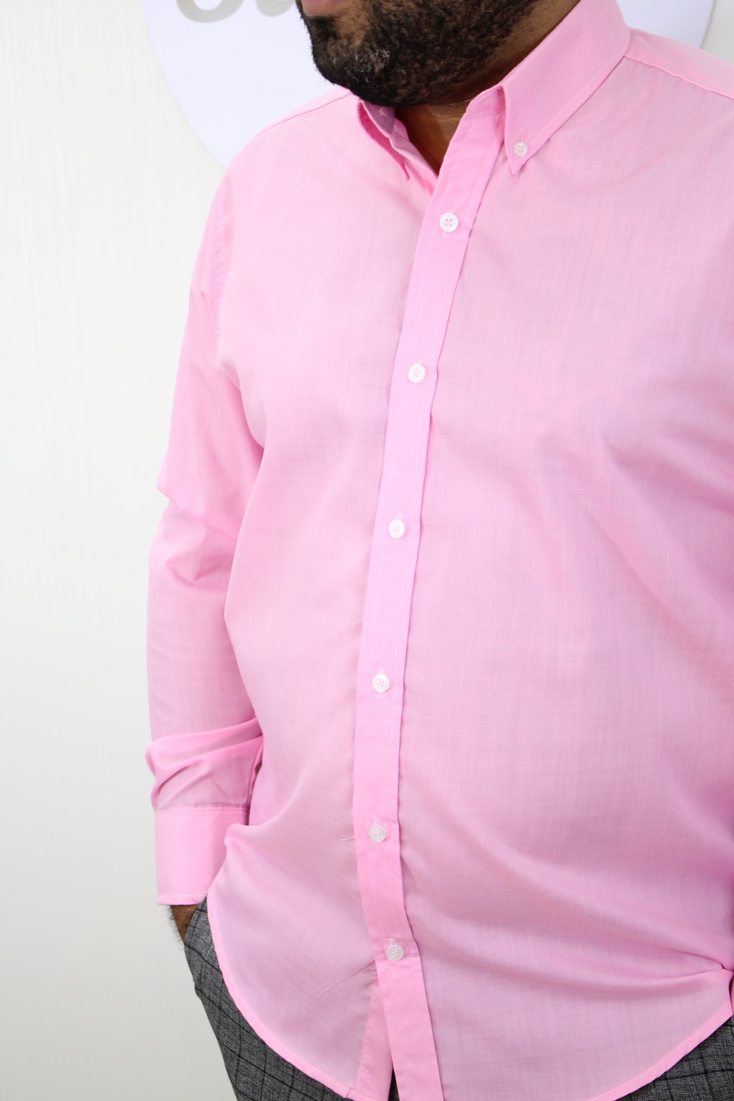 Camisa Algodon Rosado