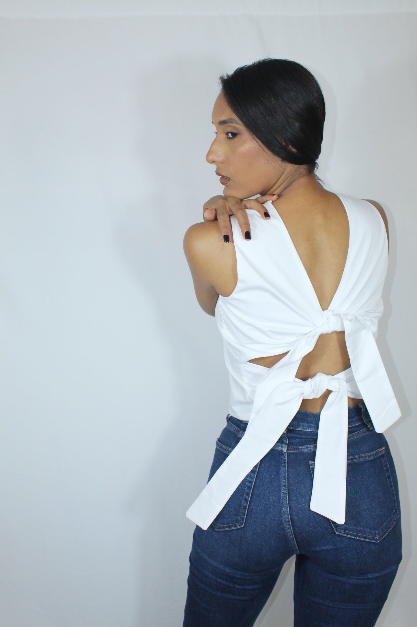 White Nudos Blouse